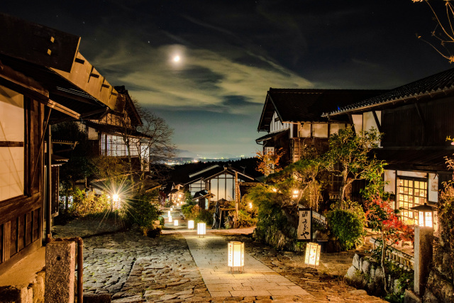 馬籠宿宿場まつり あかり街道